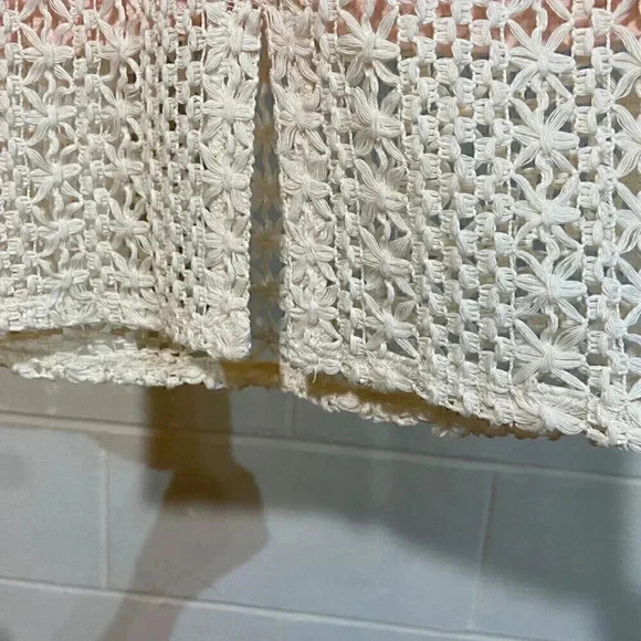 Free People All About You Pencil Skirt 2 Cream Crochet Lace Lined Sexy City Slim - Picture 8 of 12